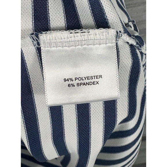 Peter Millar Summer Comfort Polo Shirt Mens L/XL Green Striped Short Sleeve Golf - Picture 4 of 6